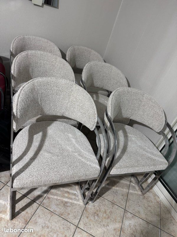 Ensemble Chaise design - Etat Neuf (image 1)