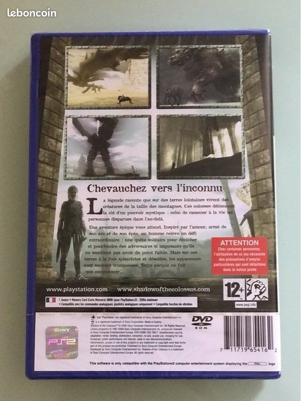Jeu PS2 PAL FR NEUF BLISTER SHADOW OF THE COLOSSUS Jeux vidéo