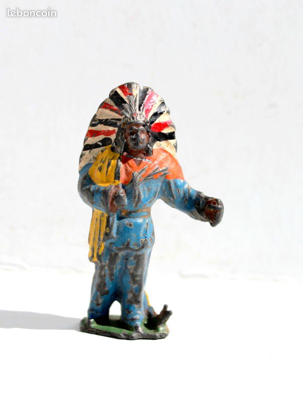 Figurine Indien En Aluminium REXALU - Vintage Made In France