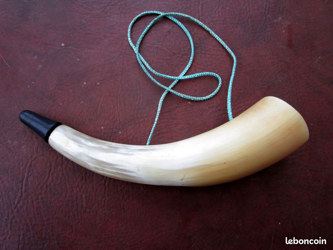 Cor De Chasse En Corne - Instrument Traditionnel Fonctionnel - Occasion