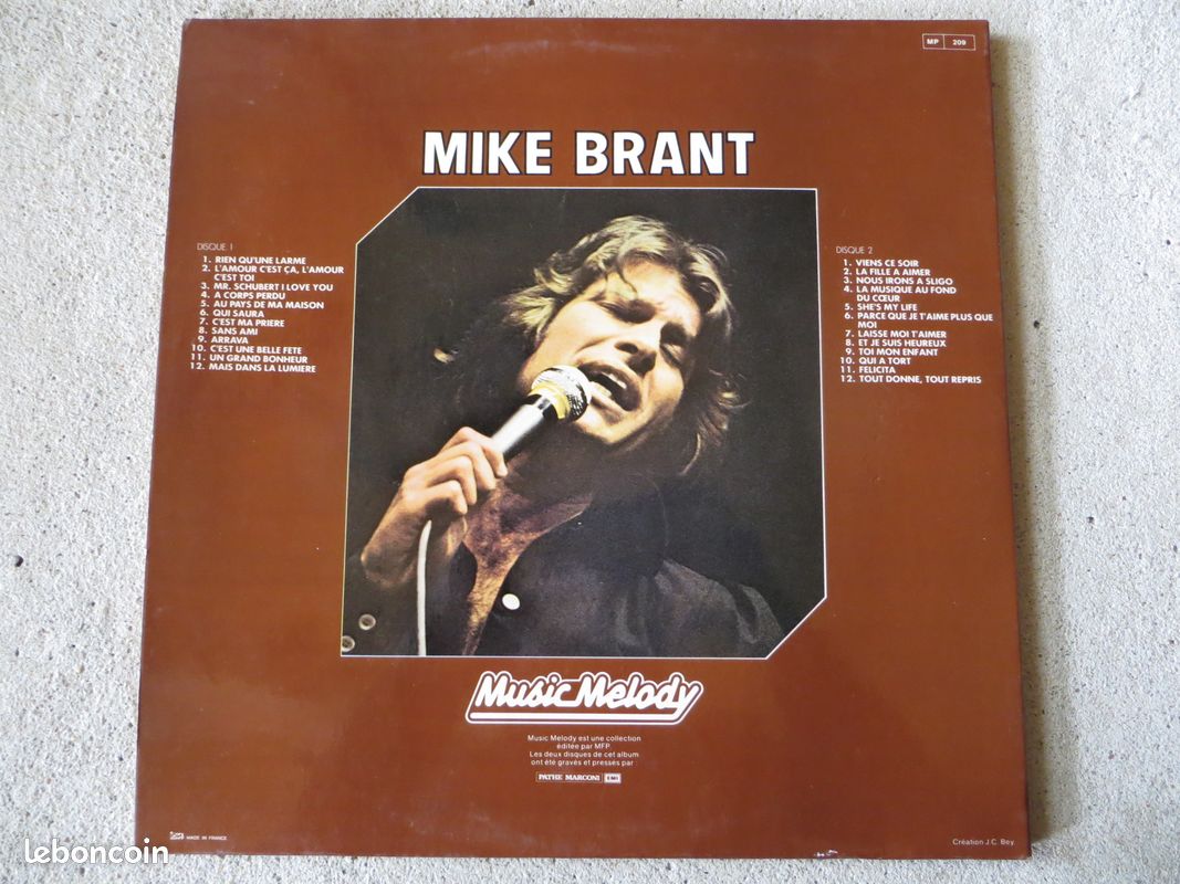 2 vinyles Mike Brant "Music Melody" (image 3)