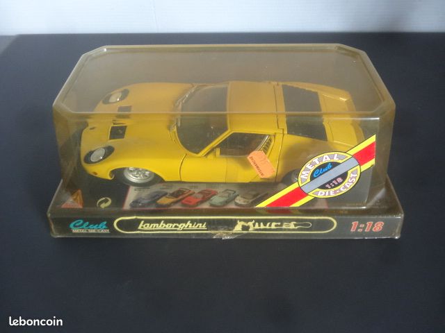 Lamborghini Mura jaune Miniature Club metal die caste 1/18