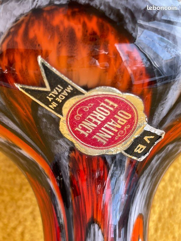 Vase en opaline de Florence marque Vetreria Barbieri années ‘70 (image 2)