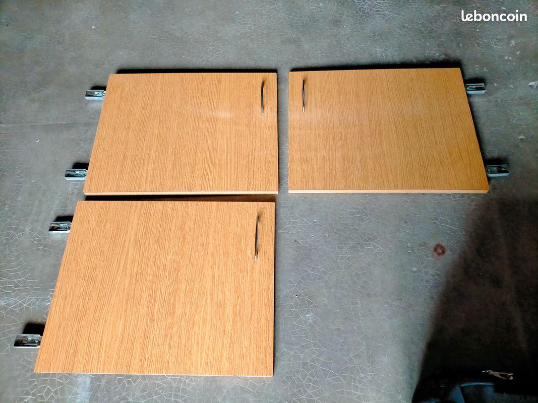 Ensemble de portes et tiroirs de cuisine en formica vintage (image 4)