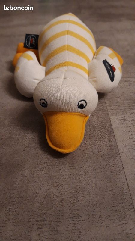 Jouet bébé peluche canard saint James (image 2)