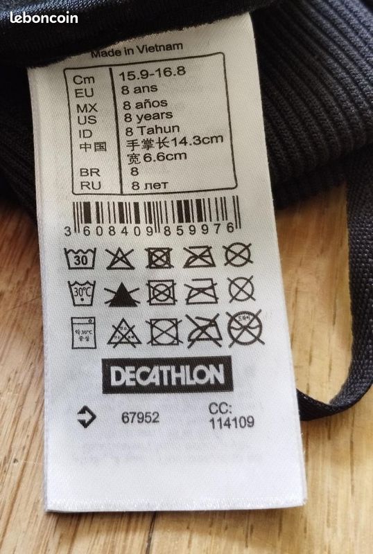 Gants de vélo BTwin Decathlon 8 ans (image 7)