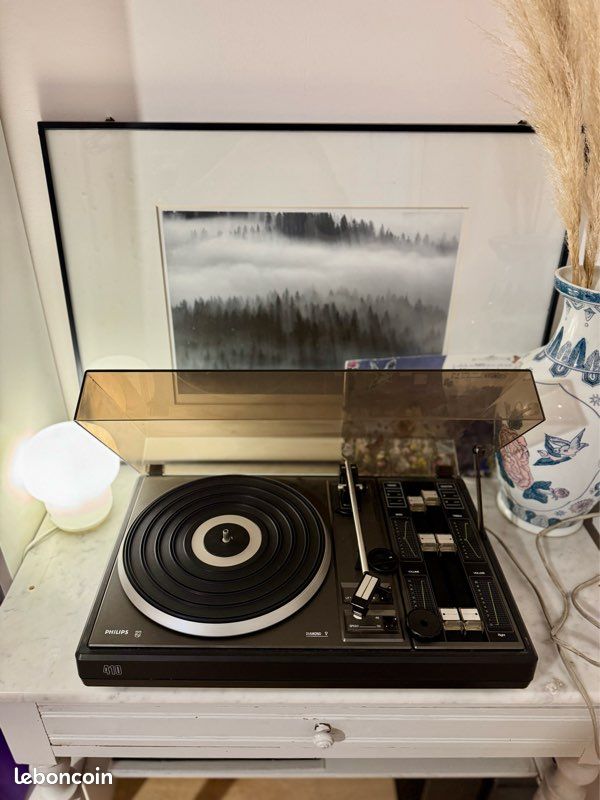 THAKKER Aiguille Diamant Pour Platine Vinyle Philips AF-410 - Pointe Sphérique, Force 2,5g, Qualité Premium