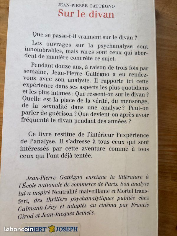 Sur le divan - Jean-Pierre Gattégno (image 2)