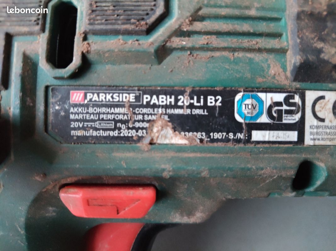 Perforateur-burineur sans fil PARKSIDE PERFORMANCE PKHAP 20-Li A1, 20 V