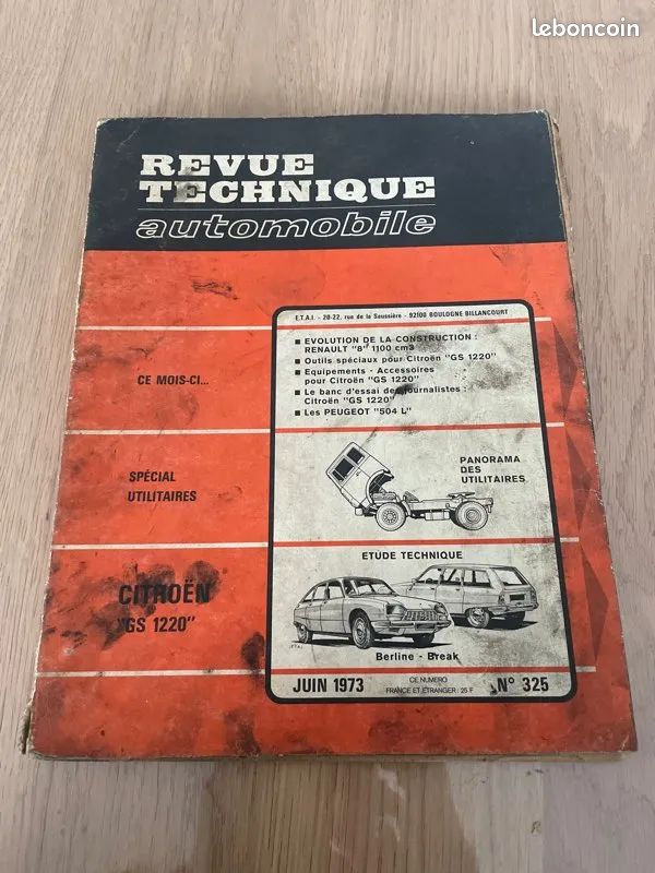 Revue technique citroen gs 1220 (image 1)