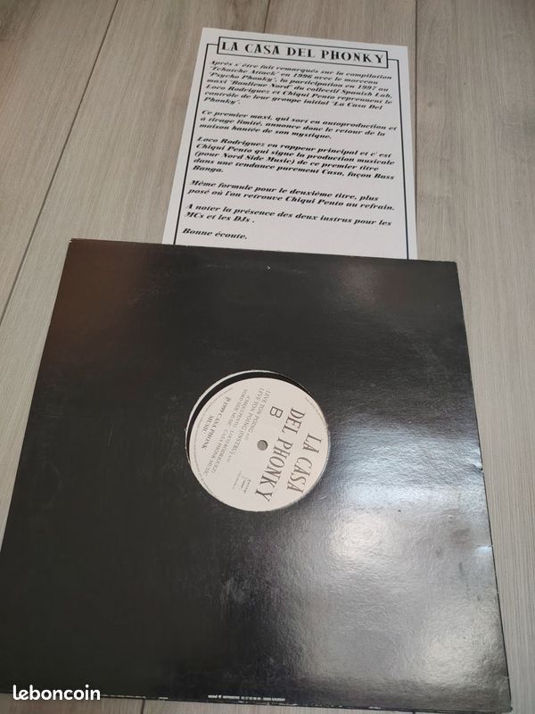 Vinyle 12" La Casa Del Phonky – Toujours En Désaccord/Lève Ton Poing (image 2)