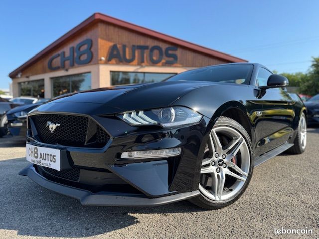 Ford mustang v8 5.0 gt fastback phase 450ch noir pack premium navigation carplay * dispo et visible sur notre parc* 43900 eur (image 1)