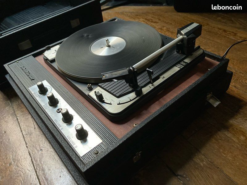 Platine Vinyle Dual 1010 Avec Coffrage Bois - Bon état De Fonctionnement