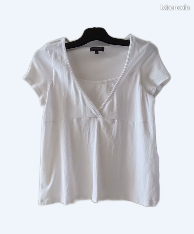 Allaitement Tee Shirt Blanc Grossesse Tee-shirt De Grossesse