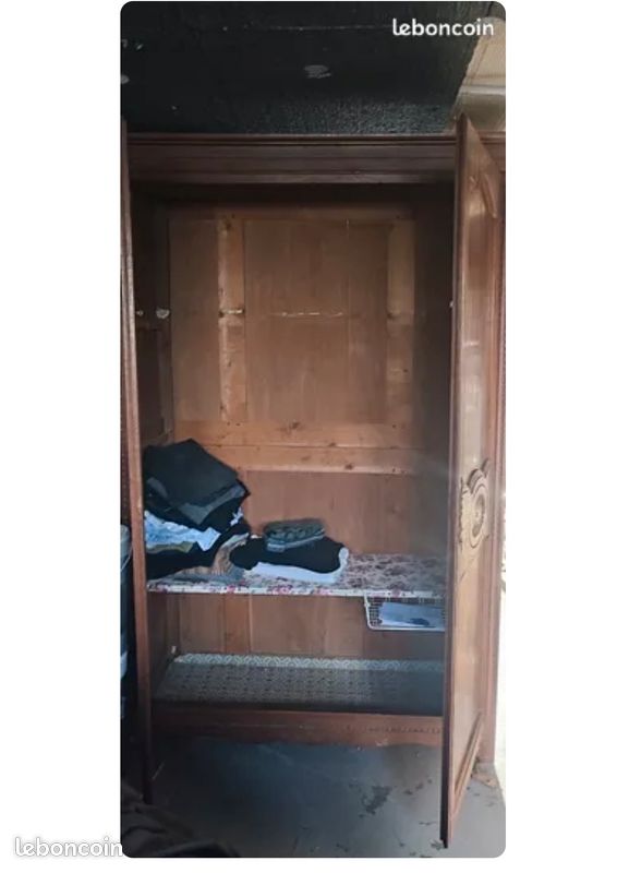 Armoire en bois massif rustique (image 4)