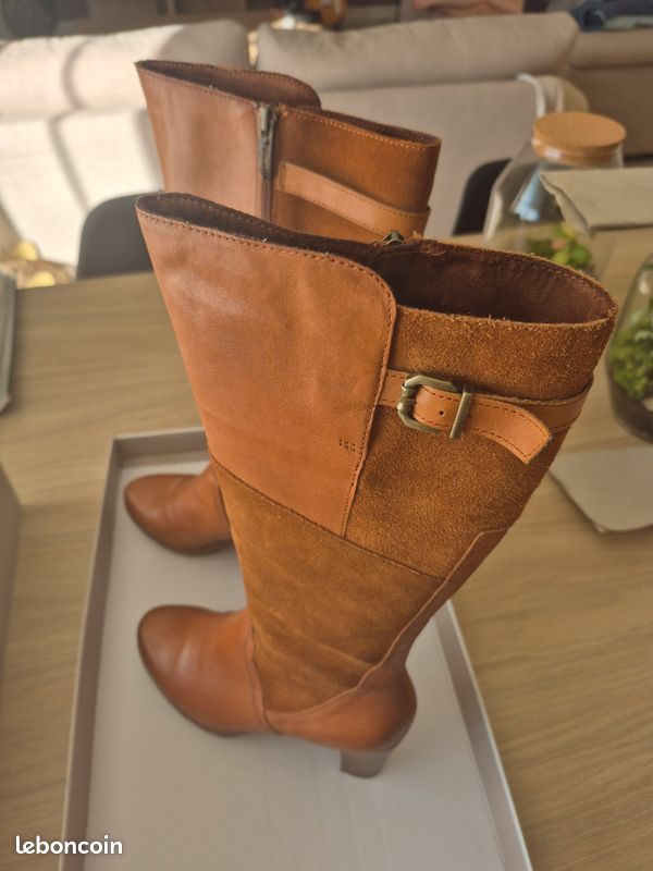 Bottes hautes marron tamaris taille 38 (image 6)