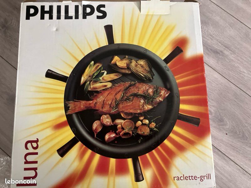 Raclette grill Philips avec coupelles Électroménager