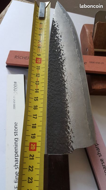 Veritable couteau japonais lame forgee Damas neuf jamais servi (image 4)