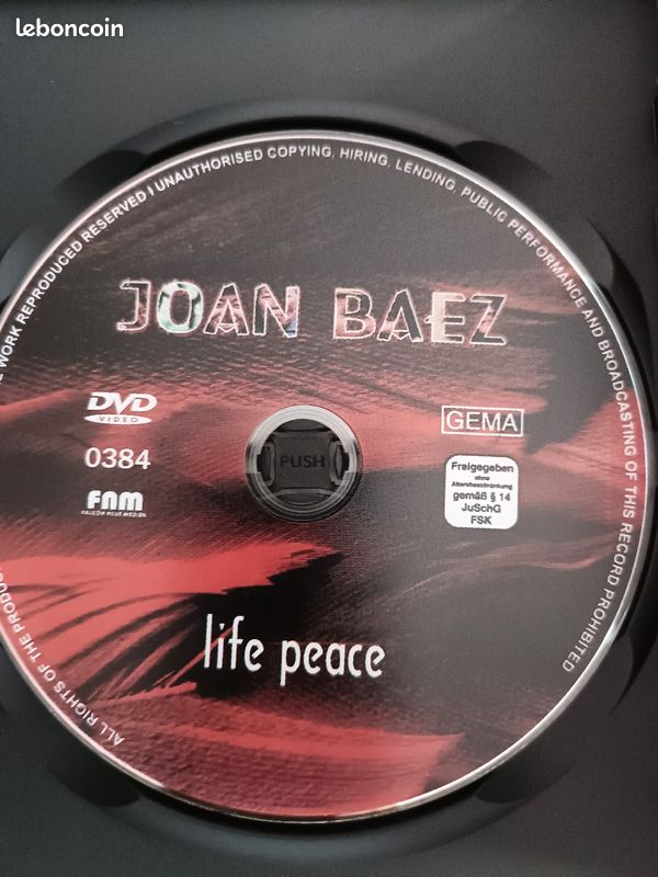 Dvd joan baez life peace en concert (image 3)