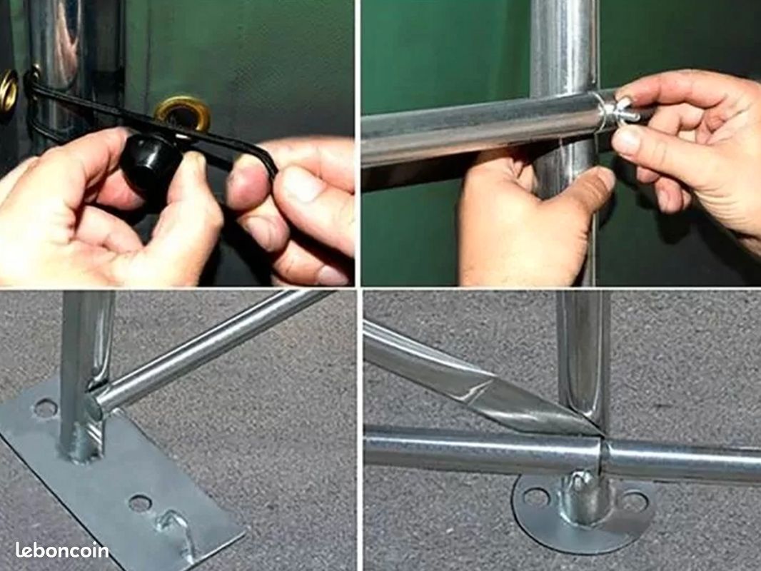 Abri Voiture 3,3x4,8 m - Carport en PVC 800 – Produit Neuf – Livraison Gratuite (image 2)