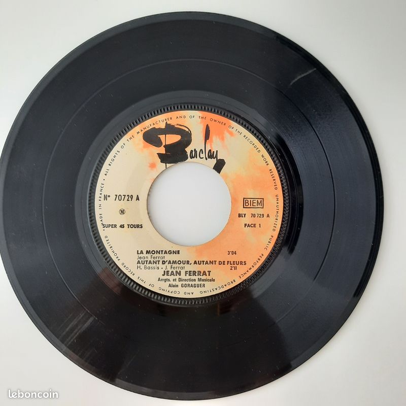 DISQUE VINYLE Jean FERRAT (2ème exemplaire) (image 5)