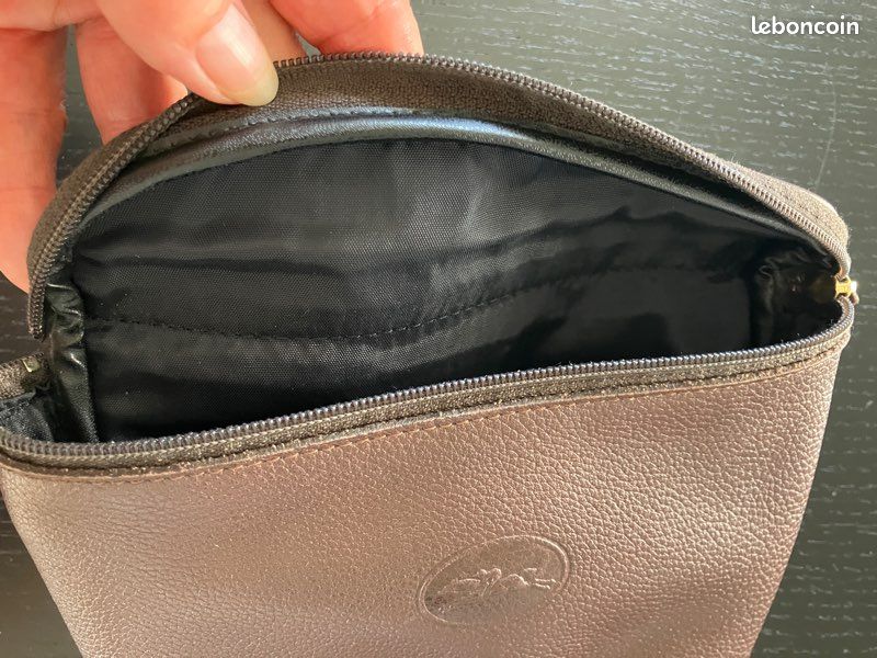 Pochette cuir LONGCHAMP café (image 7)