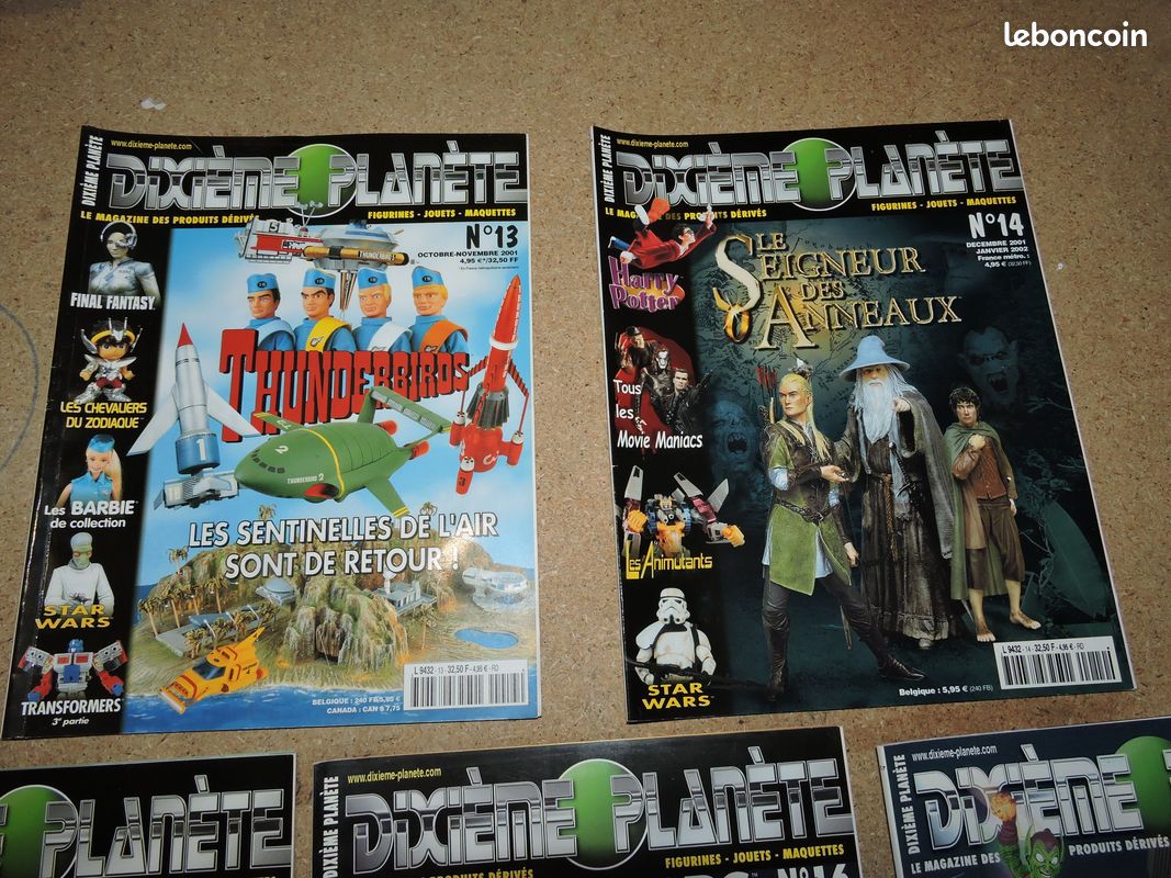 LOT 10 revues Magazine Années 2000 DIXIEME PLANETE Produits dérivés Films Bd Séries Cinéma TV N° 13 14 15 16 17 18 19 21 22 23 Daredevil Gi Joe Goldorak Matrix X Men Hulk Terminator ... (image 3)
