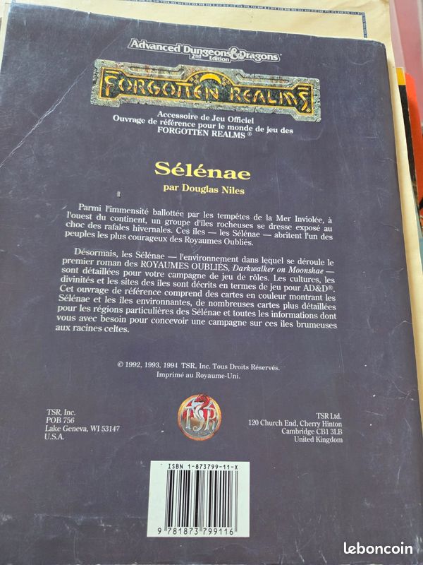 ROQ1 Les Catacombes de Soirétoile (jdr AD&D 2ème édition