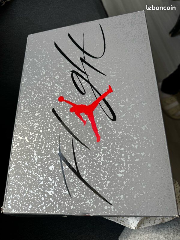 Air jordan 4 retro dark grey/ infrared, gris fonce noir infrarouge (image 8)