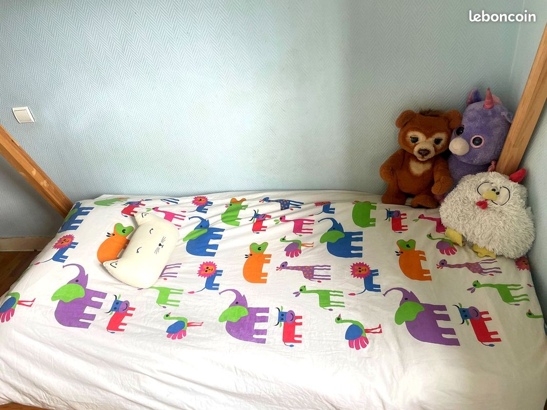 ✨ Lits Tipi de rêve 90×190 – Bois français – Chambre magique garantie Offrez à votre enfant sa petite cabane rien qu'à lui 🏕️💫 (image 3)