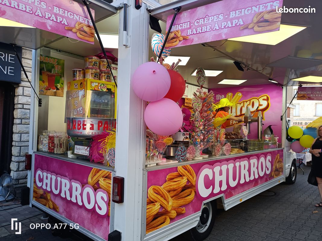 Food truck chichi, churros, inblan vend ou échange faire proposition