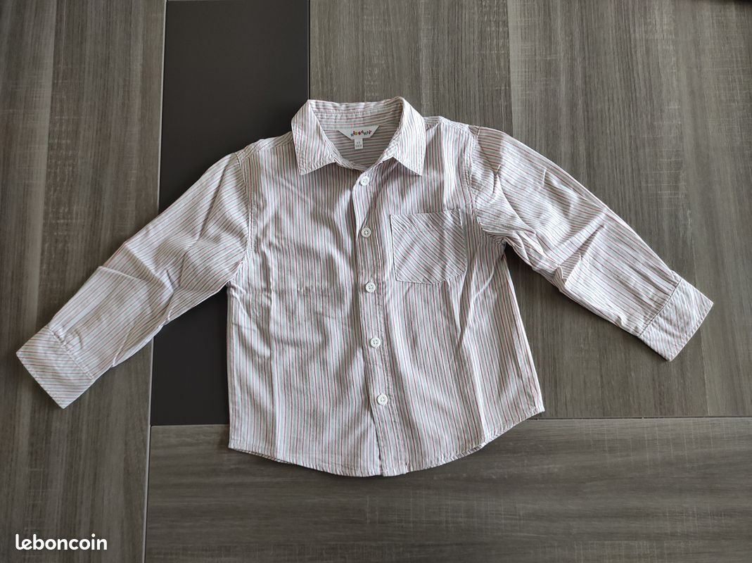 Chemise manches longues garçon 4 ans (neuf) (image 1)