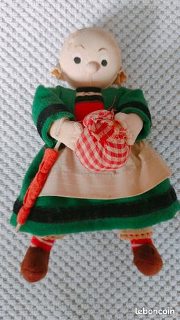 Poupée Bécassine en tissu 60 cm - Label Emmaüs