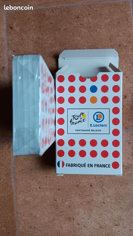 Coffret Jeu De 54 Cartes + Poster à Colorier - Tour De France Leclerc - NEUF