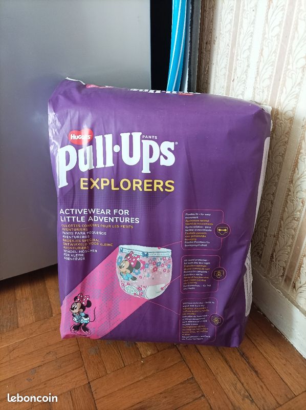 Couches Culotte Huggies Pull-Ups Explorers Fille 18 mois ans