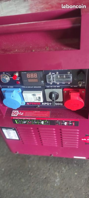 Groupe électrogène diesel silencieux 9kva (image 1)