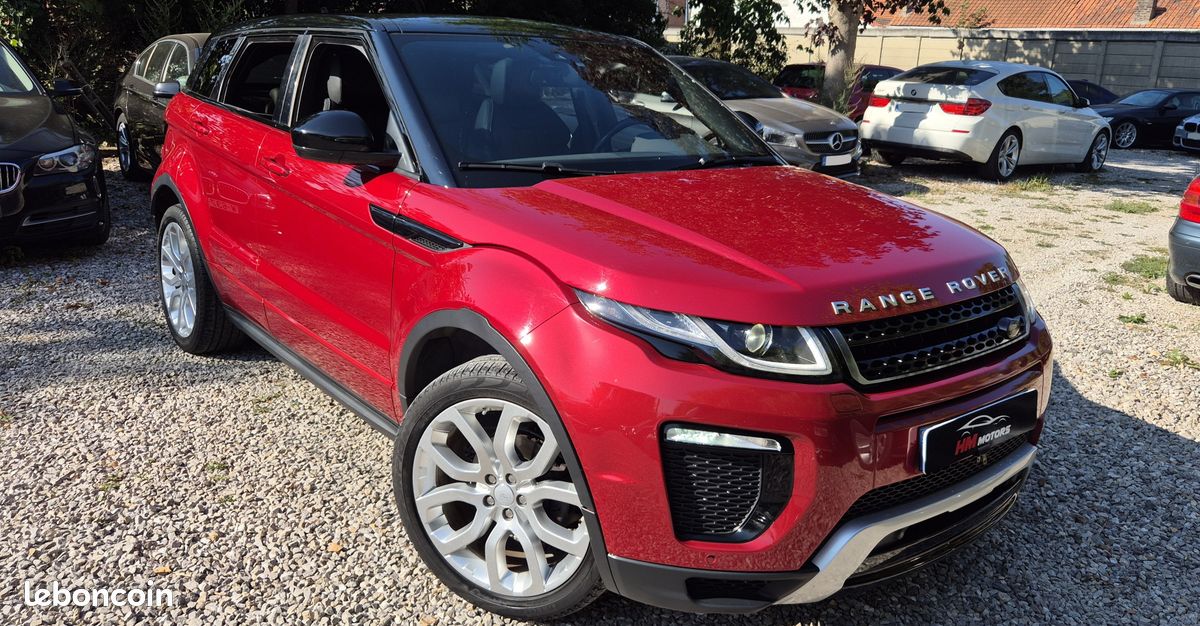 Tres belle range rover evoque hse PHASE 2 dynamic mark iv 2.0 td4 150 ch annee 2017 131 000 km toit panoramique gps cuir xenon camera 1er proprietaire carnet complet land rover 16 990 (image 1)