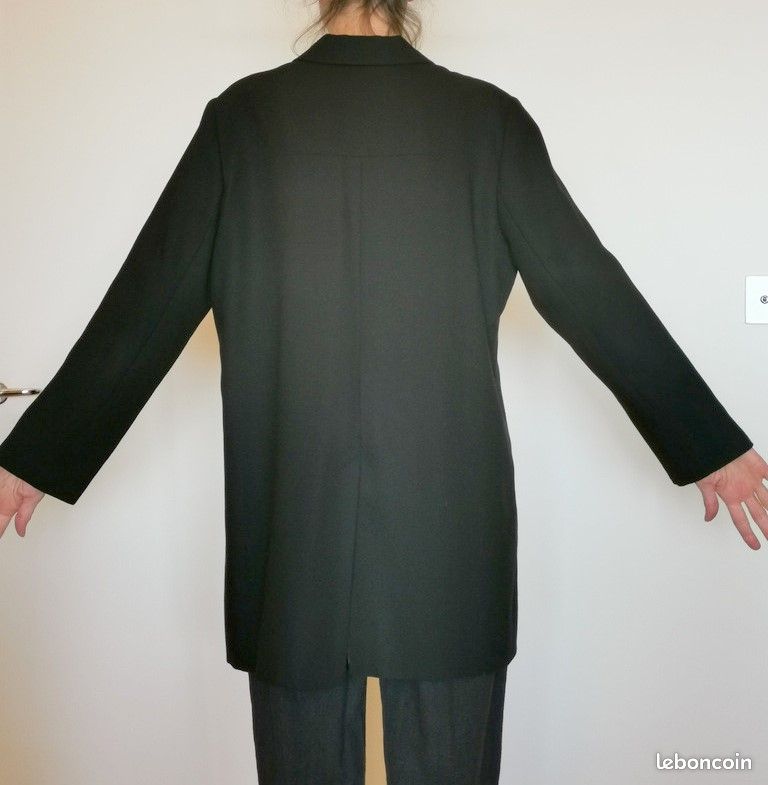 Longue veste noire - marque Bandorela - T.44 (image 2)
