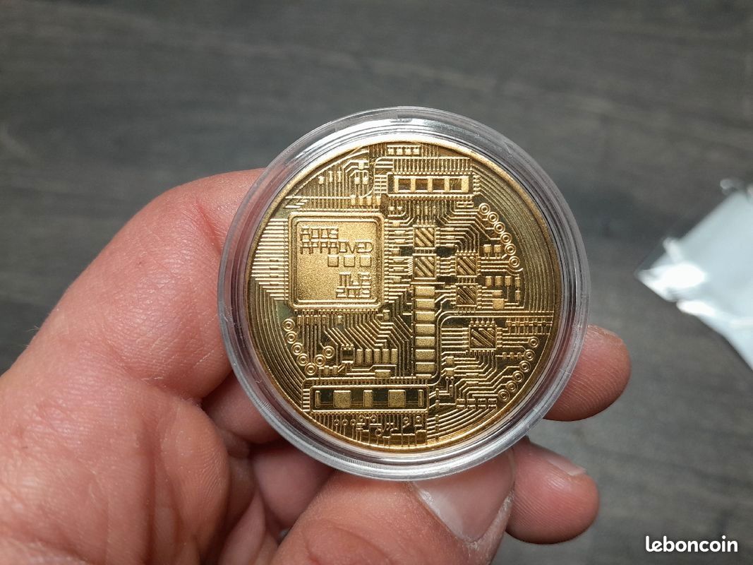 Pièce Bitcoin dorée - Collection