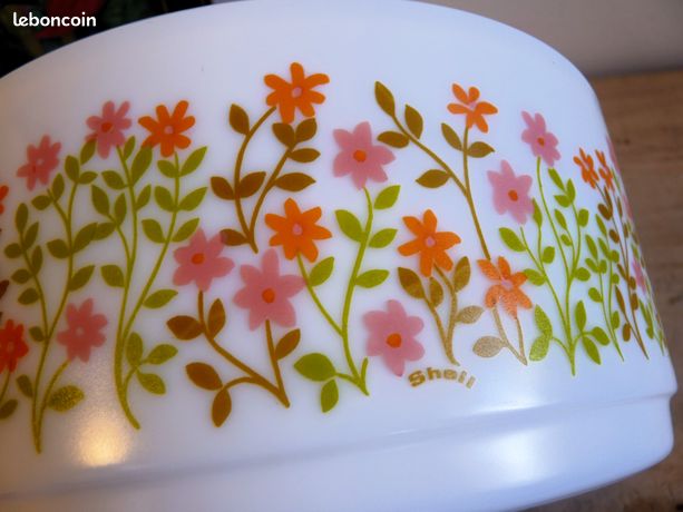 Lot de 5 assiettes à dessert Arcopal collection flore