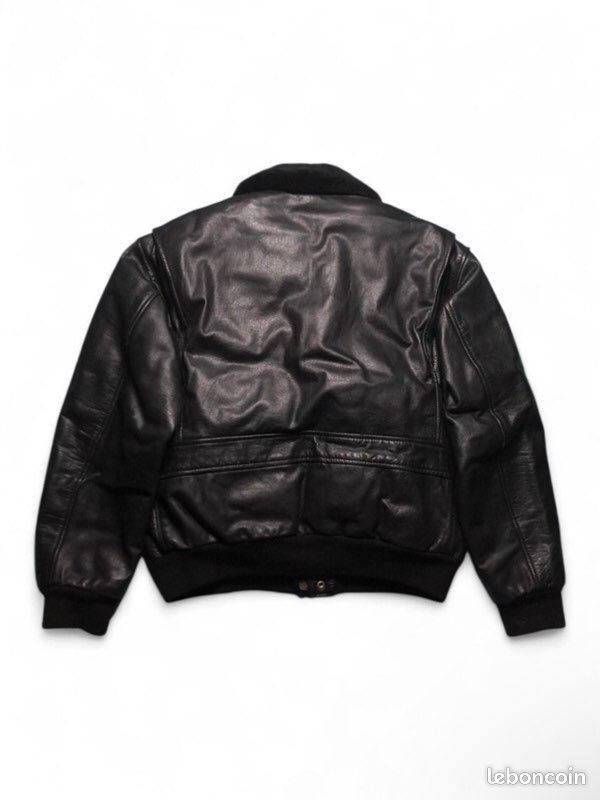Veste Vintage Citizen En Laine Noire - Taille Poitrine 42 - Années 70