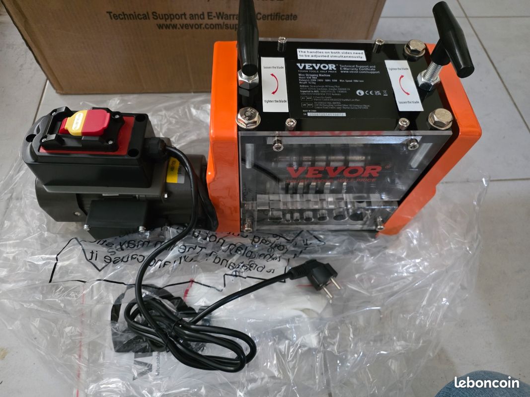VEVOR Machine à Dénuder Électrique 1,5-25 mm Dénudeur Câble Auto Motorisé 60 W, Neuf (image 1)