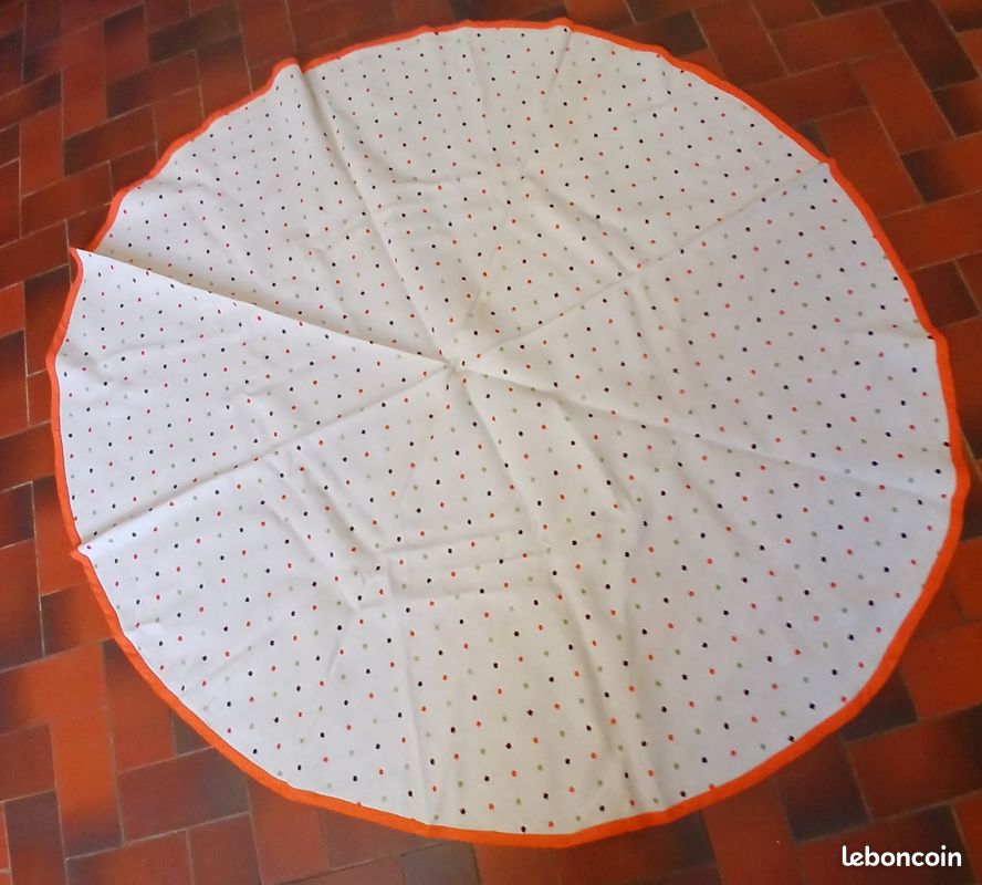 2 nappes rondes en coton (image 1)