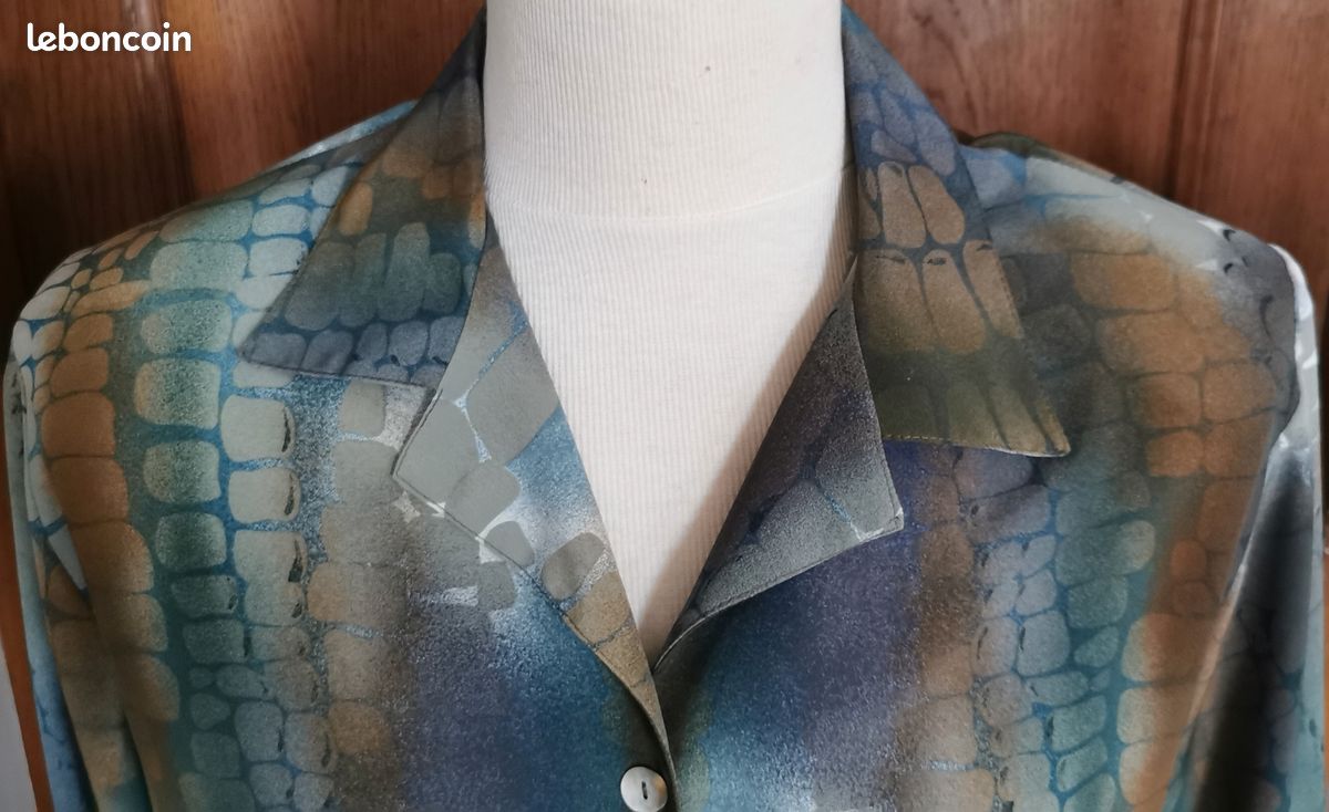 Chemisier imprimé M/L taille 46 (image 3)