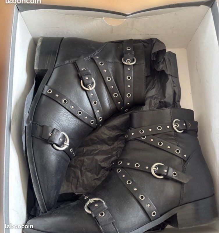 Bottines en cuir minelli (image 3)