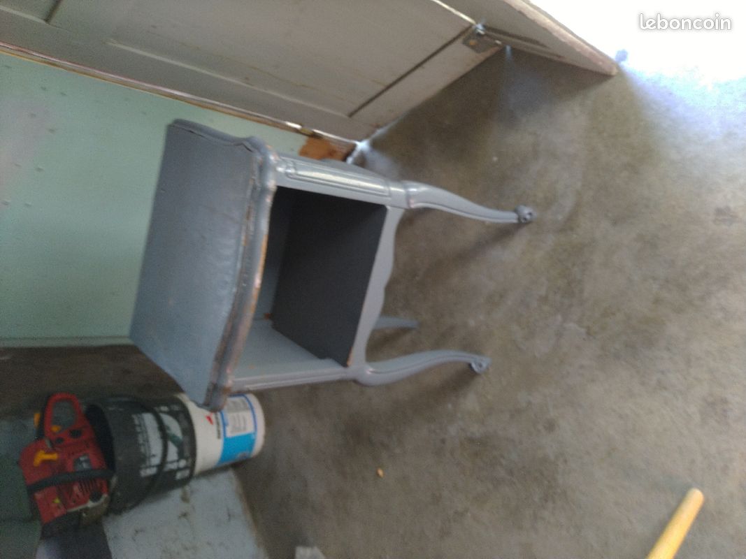 Table de chevet vintage bois (image 4)