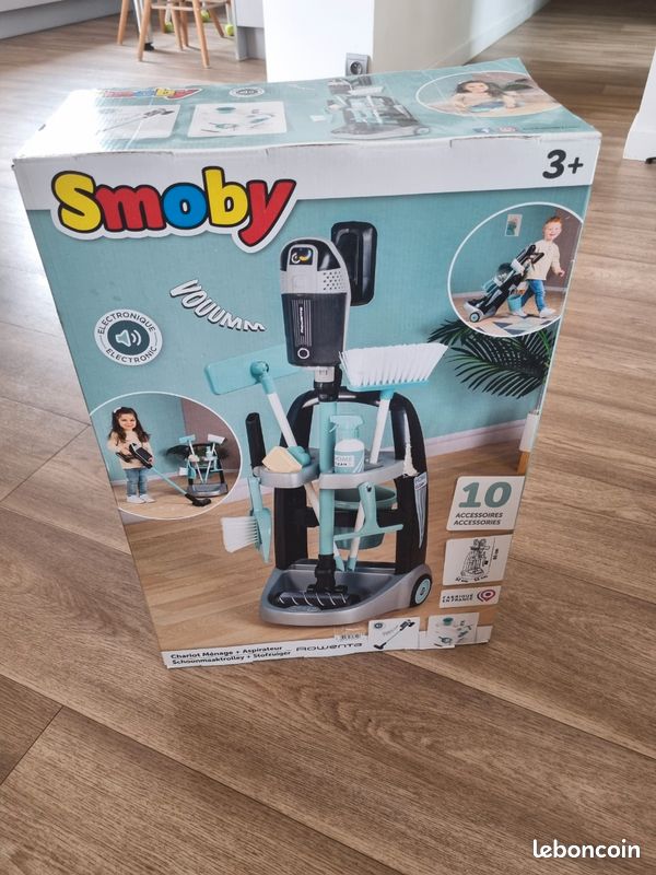 Chariot ménage et aspirateur smoby (image 1)