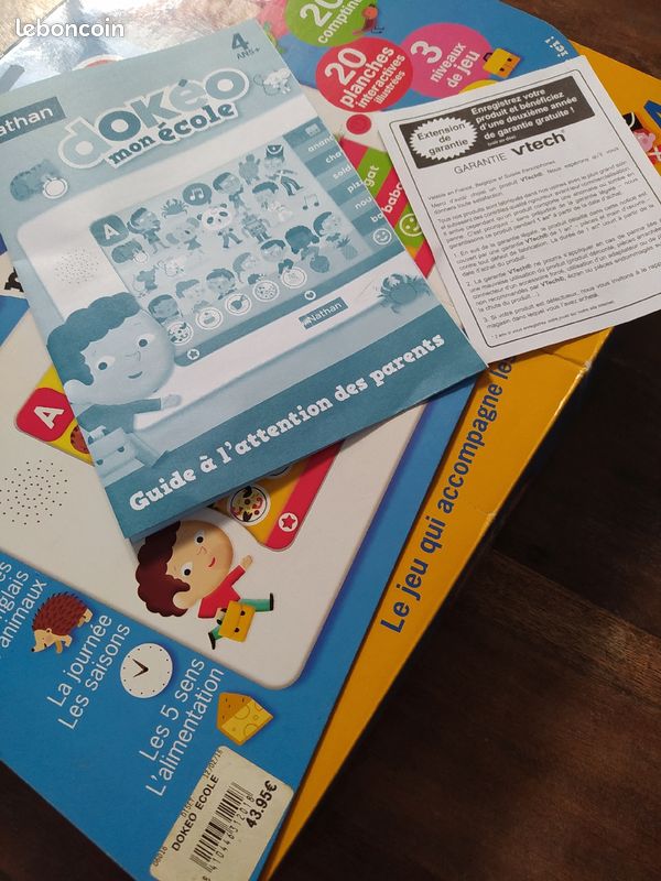 Tablette Dokéo mon école + boîte, guide pour les parents, garantie... (image 7)