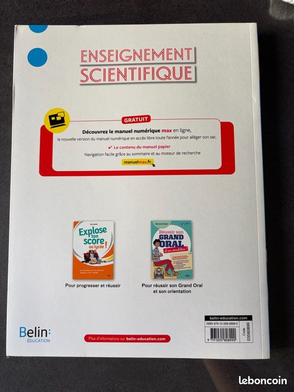 Manuel Enseignement scientifique terminal (image 3)