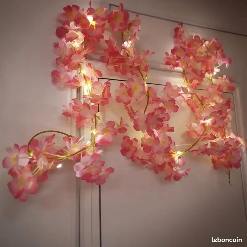 GUIRLANDE DE ROSES 1.50 M ROSE